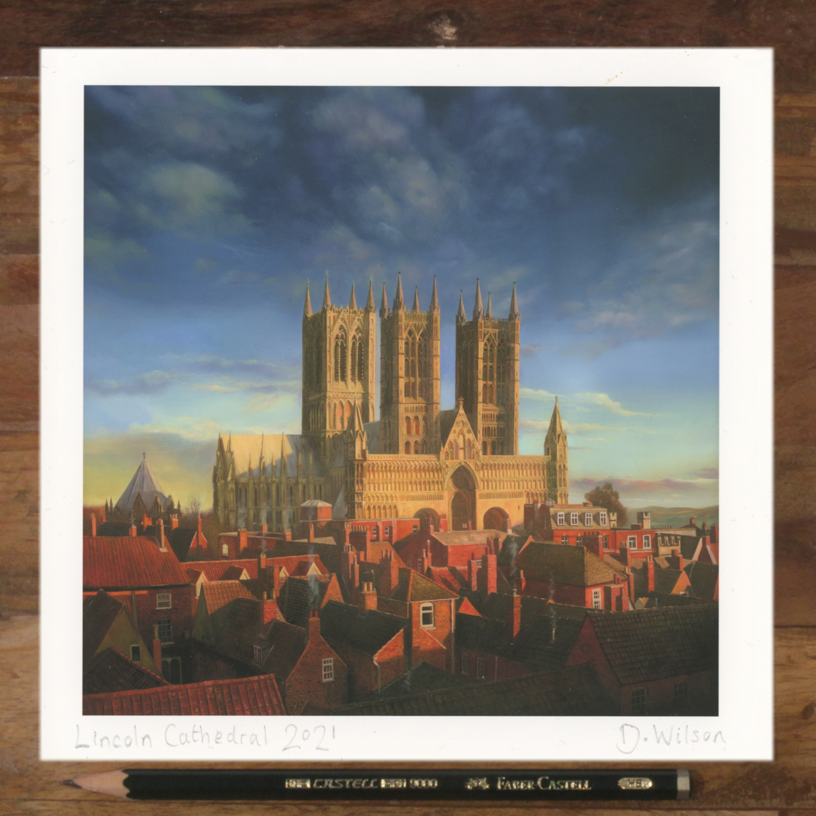 Castle view of Cathedral - Postcard Print (Open Edition)